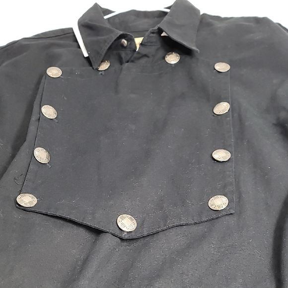 Scully Black Dress Shirt Classic Design - Picture 5 of 10